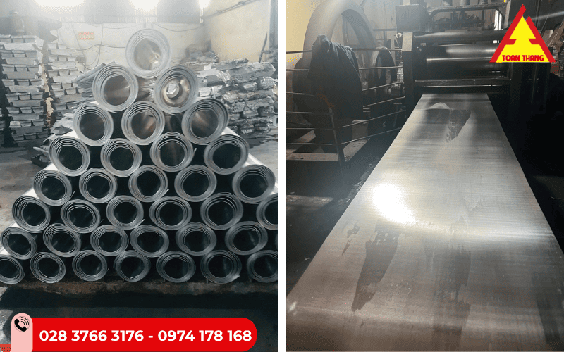 chì tấm cán mỏng